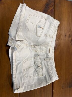 UNIONBAY Cream Cargo Pocket Denim Shorts
